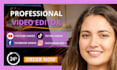 do professional video editing and motion graphics