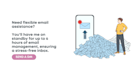 be on standby for up to 6 hours a month of email management