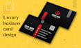 provided professional creative, unique business card design