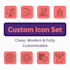 design professional custom icon set