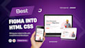 convert figma design to HTML CSS code with responsive layout