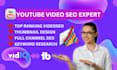 be your youtube channel manager, video SEO expert, paid promotion