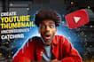 design eye catching youtube, thumbnail miniature