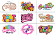 do candy, sweets, bakery, coffee, business, and food logo