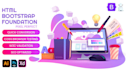 convert psd to html, xd to html css responsive bootstrap or zurb foundation