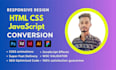 convert figma to html psd to html xd, ai to html css responsive website