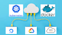 devops with github, docker, kubernetes, aws, gcp, azure