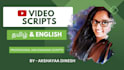 write engaging youtube and instagram reels scripts in tamil and english