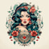 create a traditional tattoo or old school style