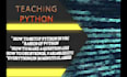 teaching python basic fundamentals