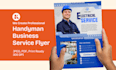 design flyer for handyman business service