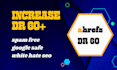 increase DR ahrefs domain rating DR 60 plus very fast delivery
