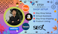 setup etsy print on demand, etsy pod, esty product listing, etsy drop shipping