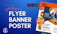 do professional flyers, posters and banners for your business