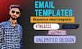 design editable responsive email templates html, CSS