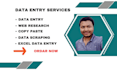do data entry web research copy paste and data scraping