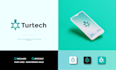 do unique modern timeless crypto tech saas software app logo design