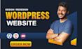 design clean and responsive wordpress website