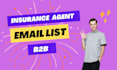 provide insurance agent email list