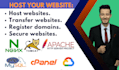 install setup web server apache, nginx, tomcat and host your website on vps