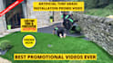 make artificial turf installation or lawn care premium video