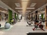 design office, gym and workplace spaces