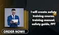 create safety training course, training manual, safety guide, PPT