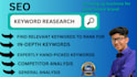 provide keyword research, competitor research and audit service