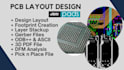 do pcb layout, gerber, schematic, odb, ascii, bom files in pads layout