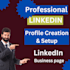 do linkedin profile and business page creation and setup