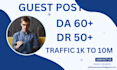 do a guest post on high d,a d,r websites do follow backlinks