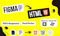 convert figma to html bootstrap 5, tailwind css fully responsive