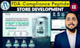 design fda compliance research peptide website on woocommerce