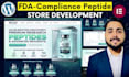 design fda compliance research peptide website on woocommerce