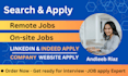search and apply for remote jobs and find onsite  jobs on your behalf