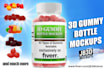 create 3d gummy bottle mockups