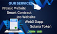 do ico website, token launch with smart contract, wallet connect