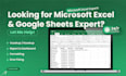 do microsoft excel and google sheets expert