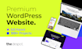 design and build a premium custom wordpress website