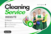 build cleaning service website, house, office cleaning, booking koala website