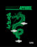 a tshirt  with the dragon logo on it