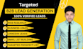 do targeted b2b linkedin lead generation and web research