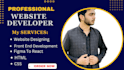 be design the unique website frontend developer react js