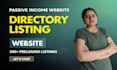 create directory and listing website for passive income