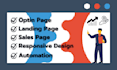 build sales funnel, landing page, sales page in click funnel