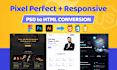 convert figma to HTML CSS, figma to react next js tailwind responsive website