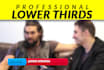 create a professional lower thirds