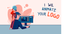 create a 2d custom logo animation