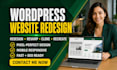 redesign, revamp, clone or recreate any website in wordpress