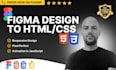 convert figma design to responsive HTML and CSS page